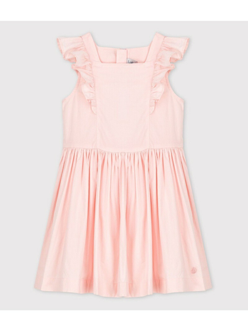 K ポプリンワンピース Petit Bateau ワンピース プチバトー 送料無料 キッズファッション K ポプリンワンピース Fashion Rakuten