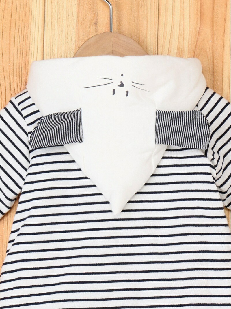 即納 最大半額 Rakuten Fashion K マリニエールフード付前開きロンパース Petit Bateau プチバトー マタニティー ベビー ロンパース カバーオール ホワイトw 最安 Gonzaga Mg Gov Br