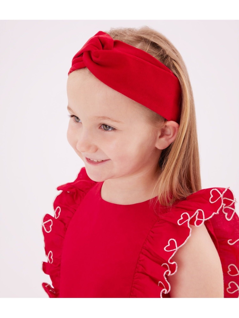 【SALE／20%OFF】ヘアバンド PETIT BATEAU プチバトー ヘアアクセサリー カチューシャ・ヘアバンド レッド【RBA_E】[Rakuten Fashion]画像