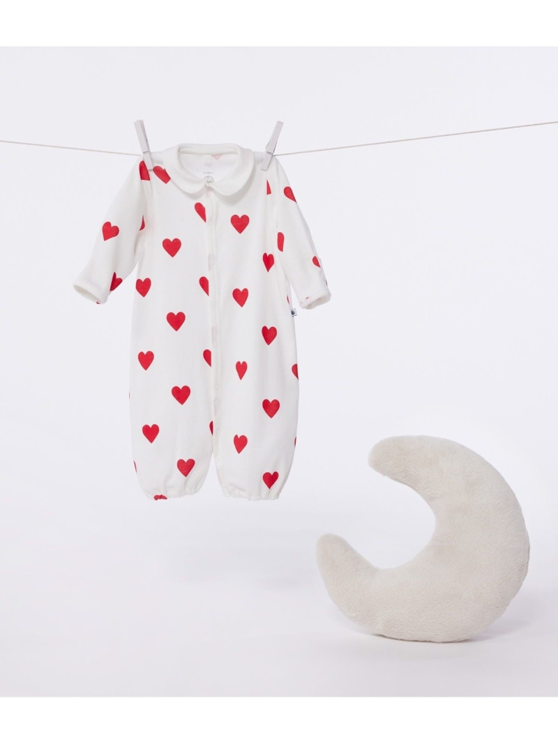2通い路ロンパース PETIT BATEAU プチバトー マタニティウェア・ベビー装置 ロンパース・取りまかなう櫂 白いこと【貨物輸送無料】[ Fashion]