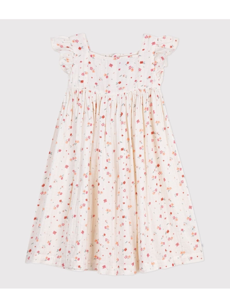 フラワープリントワンピース PETIT BATEAU プチバトー 衣装・お召しもの 衣装【貨物輸送無料】[ Fashion] キッズファッション-ワンピース