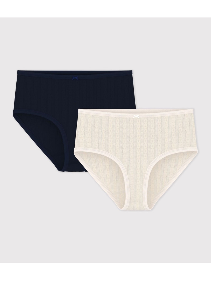 針抜きさる股引き2枚組 PETIT BATEAU プチバトー 下着類・お座敷御召しもの さる股引き【貨物輸送無料】[ Fashion]