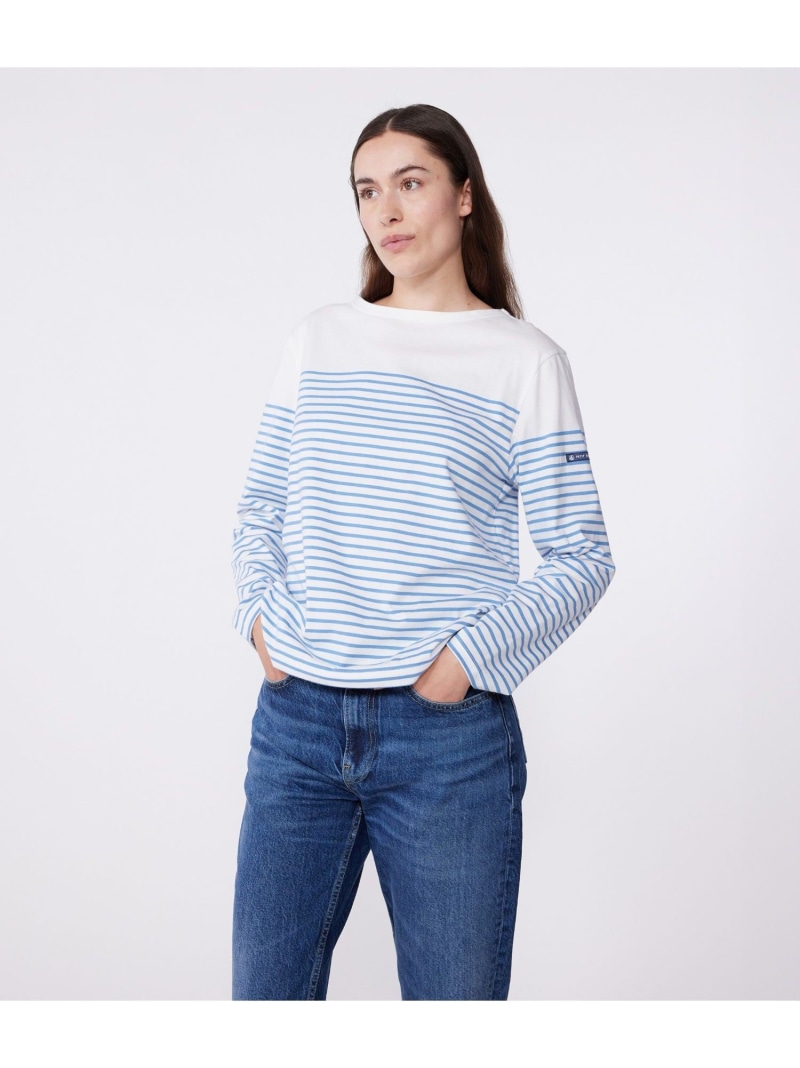 【SALE／20%OFF】マリニエールカットソー PETIT BATEAU プチバトー トップス スウェット・トレーナー 白いこと【RBA_E】【貨物輸送無料】[ Fashion] スウェット・トレーナー-トップス-レディースファッション
