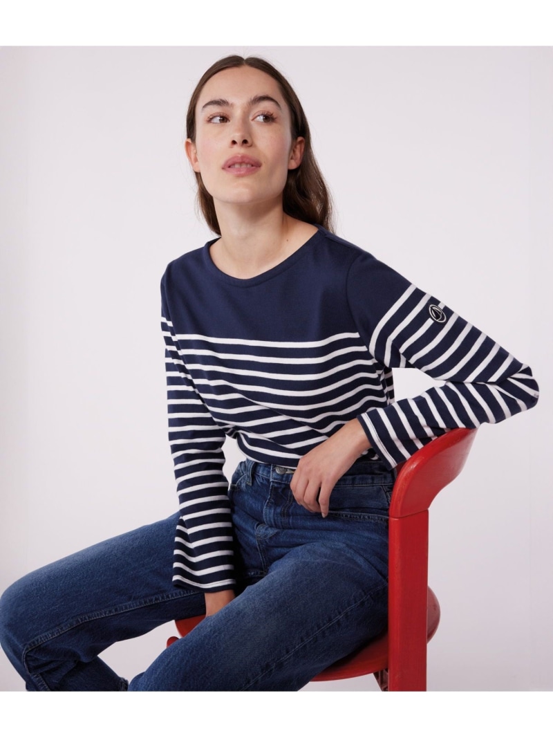 【SALE／20%OFF】マリニエールプルオーバー PETIT BATEAU プチバトー トップス スウェット・トレーナー ホワイト【RBA_E】【送料無料】[ Fashion]