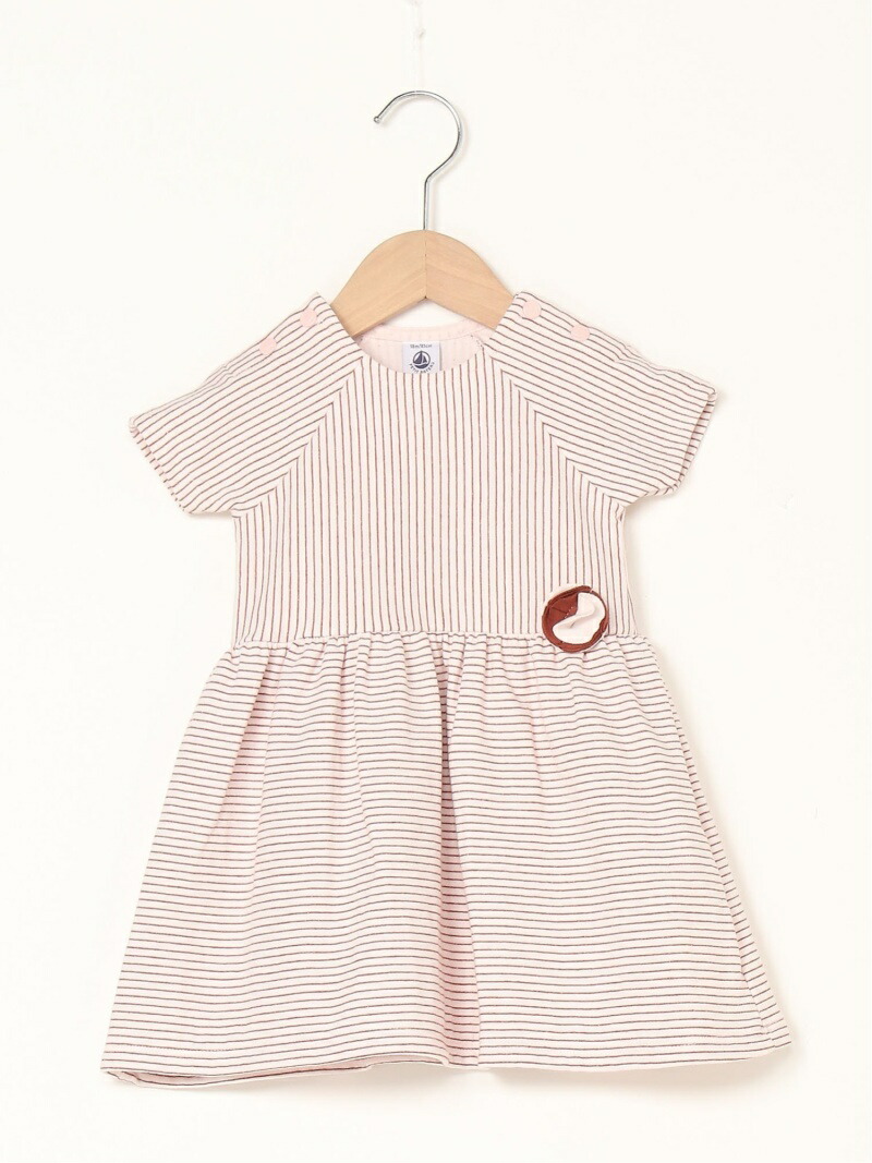 楽天市場 Sale 40 Off K ラメボーダー半袖ワンピース Petit Bateau プチバトー ワンピース キッズワンピース ピンク Rba E Rakuten Fashion Petit Bateau