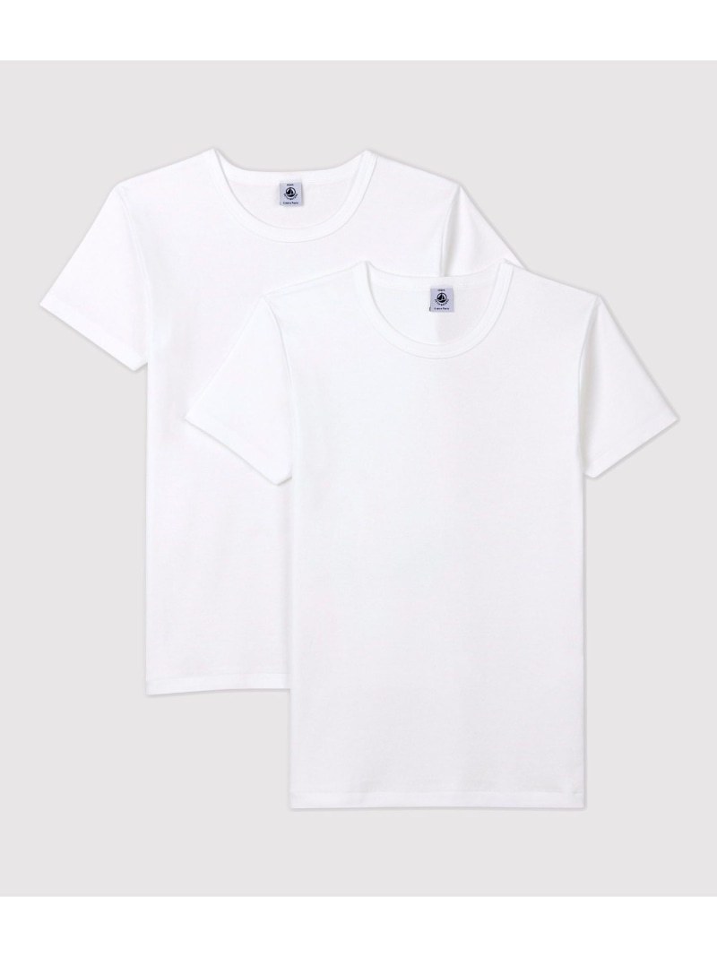 プチバトー ワイドフィットボーダー Tシャツ ネイビー Lサイズ レディース fd4427-02_1.jpg