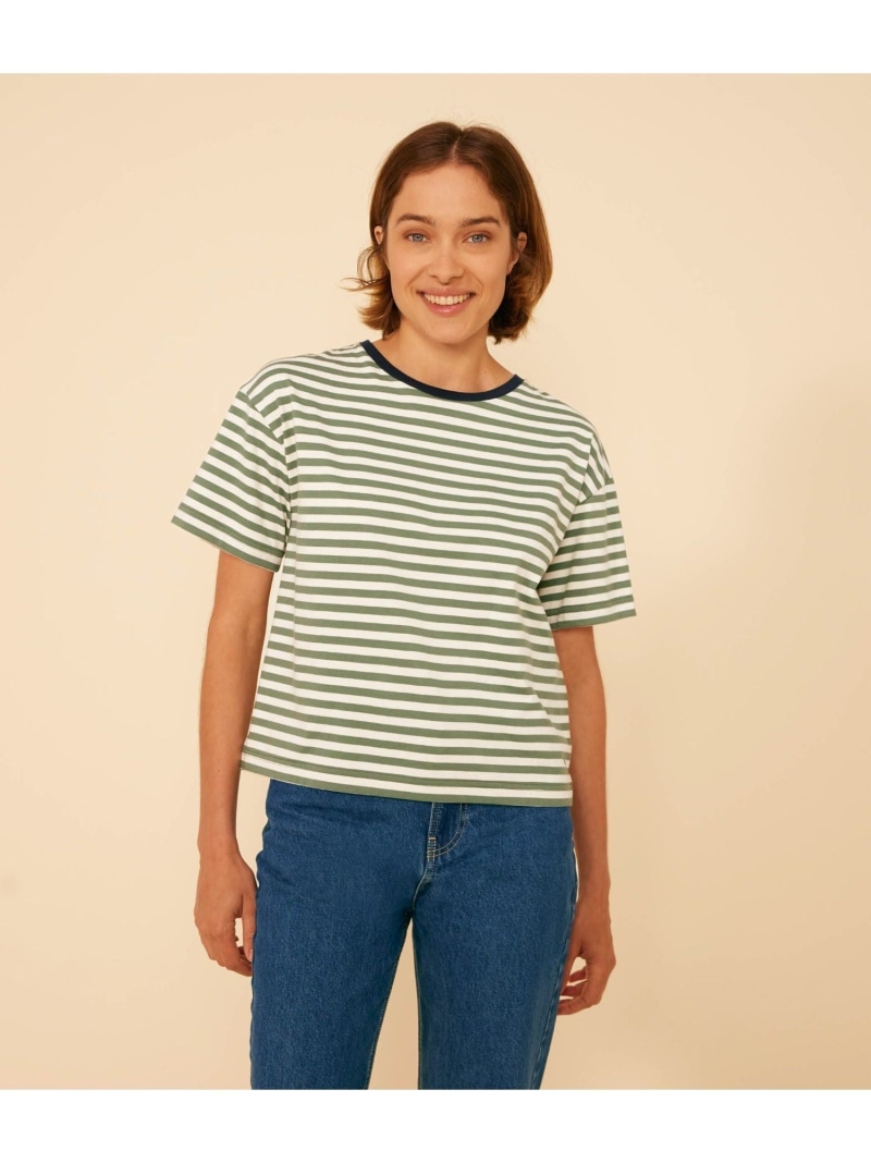 楽天市場】(W)ワイドフィットボーダーTシャツ PETIT BATEAU