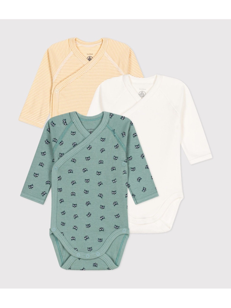 楽天市場】プリント長袖あわせボディ3枚組 PETIT BATEAU