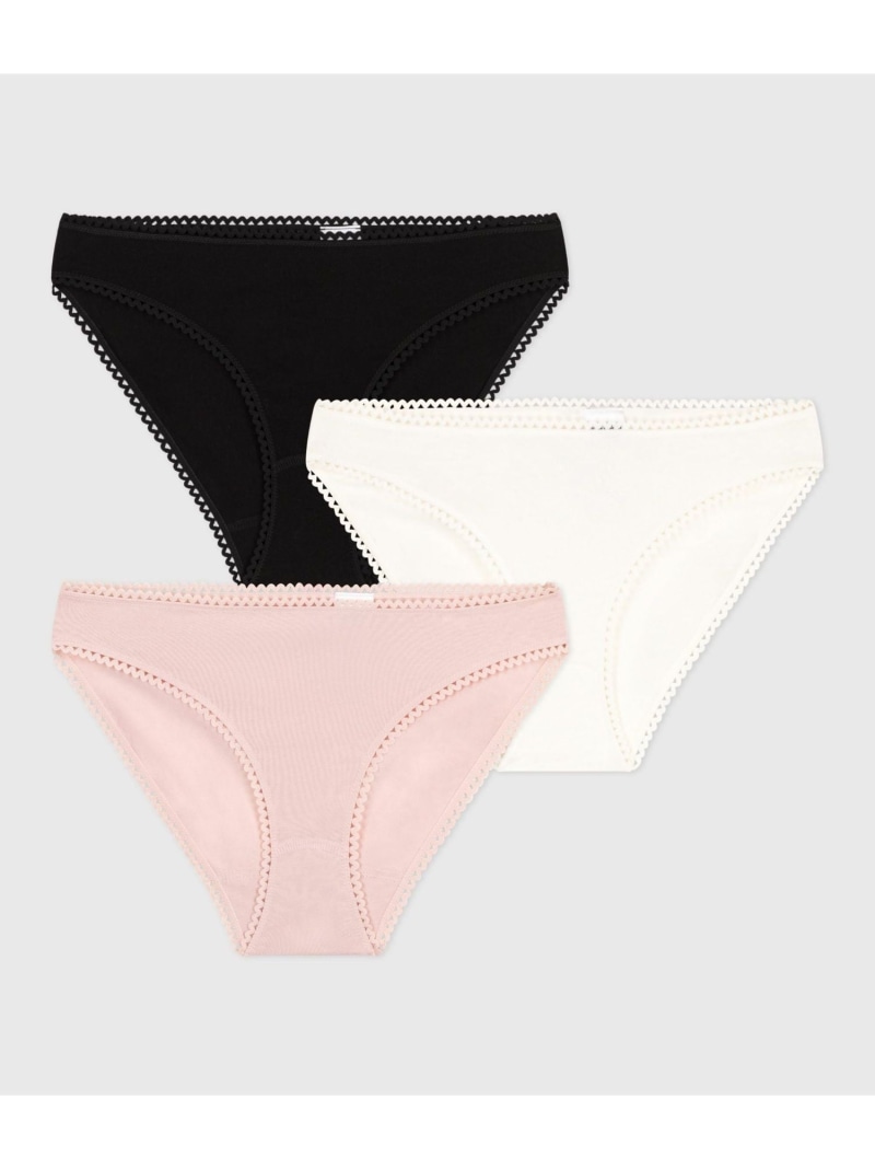 楽天市場】【SALE／10%OFF】針抜きショーツ3枚組 PETIT BATEAU