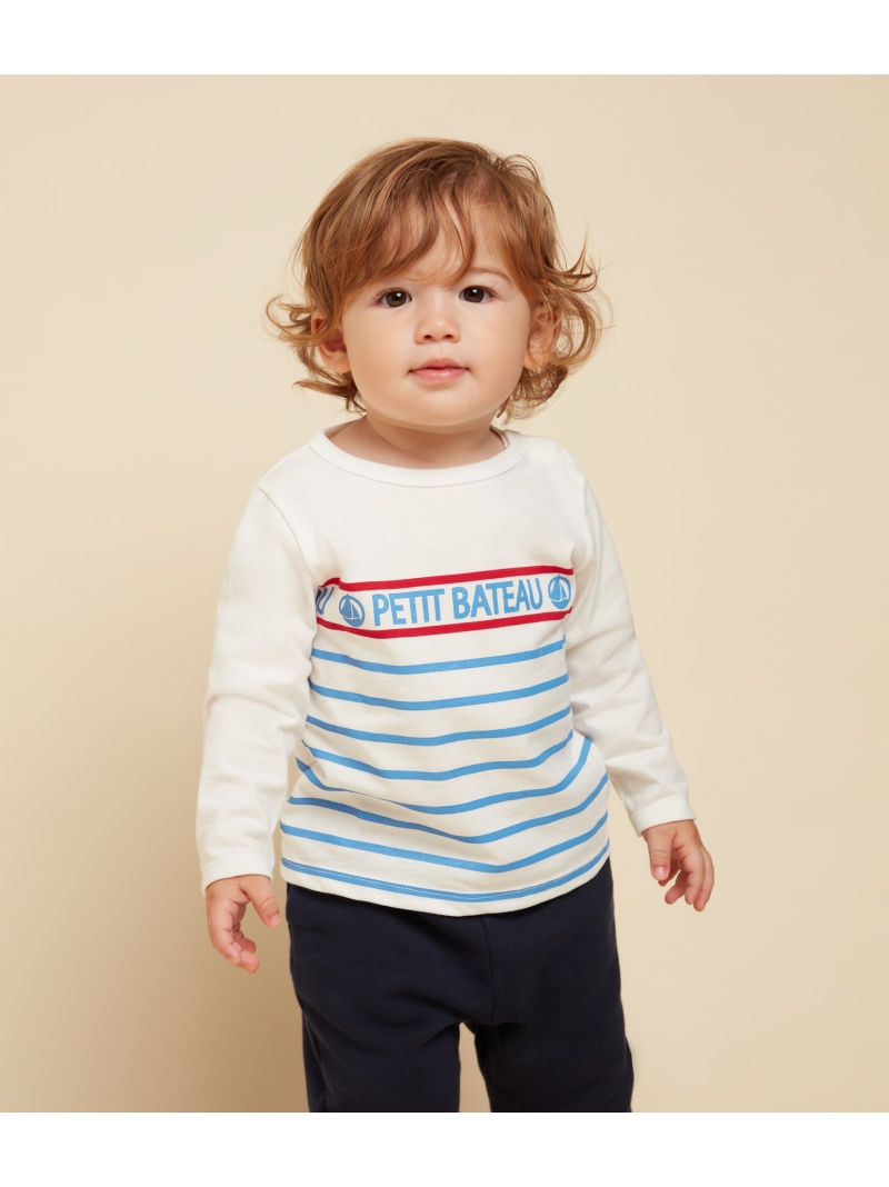 定番のお歳暮＆冬ギフト PETIT BATEAU プチバトー 長袖 白 パーカー