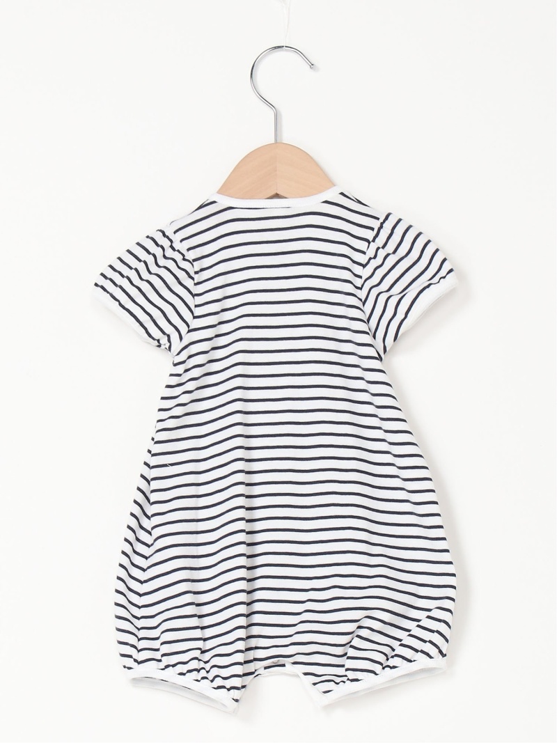 K ミニマリニエール半袖ショートストップロンパース Petit Bateau プチバトー マタニティー 幼子 ロンパース 補いオール ネーヴィブルー 送料無料 Rakuten Fashion Maxani Nl