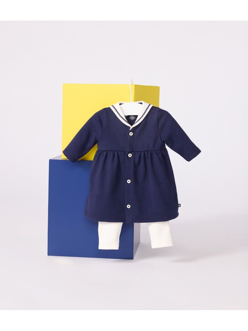 【SALE／20%OFF】衣裳+レギンス書き割り PETIT BATEAU プチバトー 衣裳・御召しもの 衣裳 白いこと【RBA_E】【貨物輸送無料】[ Fashion]