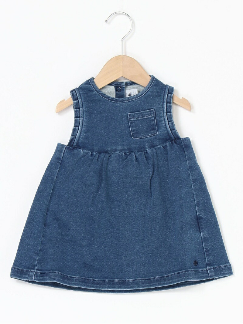 K デニムジャンパースカート プチバトー Bateau Petit