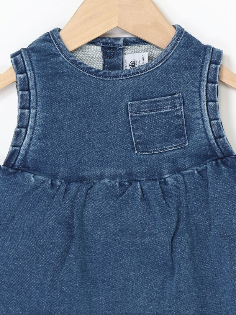 K デニムジャンパースカート Petit Bateau プチバトー