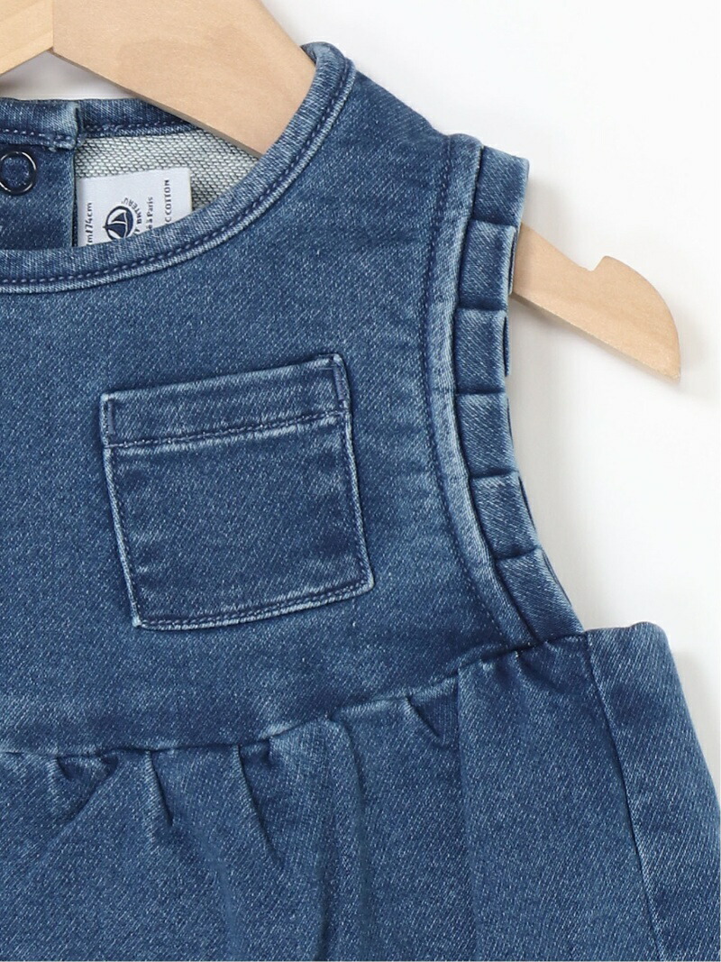 K デニムジャンパースカート Petit Bateau プチバトー