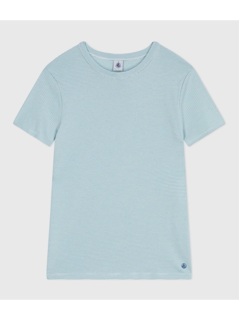 ミラレ半袖Tシャツ PETIT BATEAU プチバトー トップス カットソー・Tシャツ ホワイト【送料無料】[ Fashion]