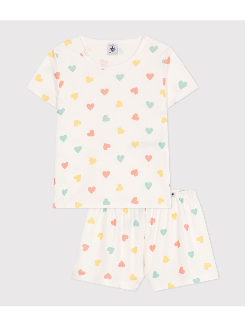 プチバトー　プリント半袖パジャマ　Mサイズ プリント半袖パジャマ（ルームウェア/パジャマ）｜PETIT BATEAU
