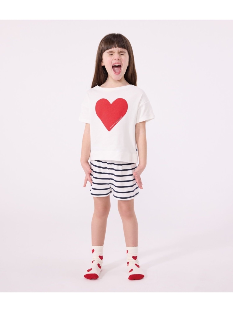 半袖パジャマ PETIT BATEAU プチバトー インナー・ルームウェア パジャマ ホワイト【送料無料】[ Fashion]