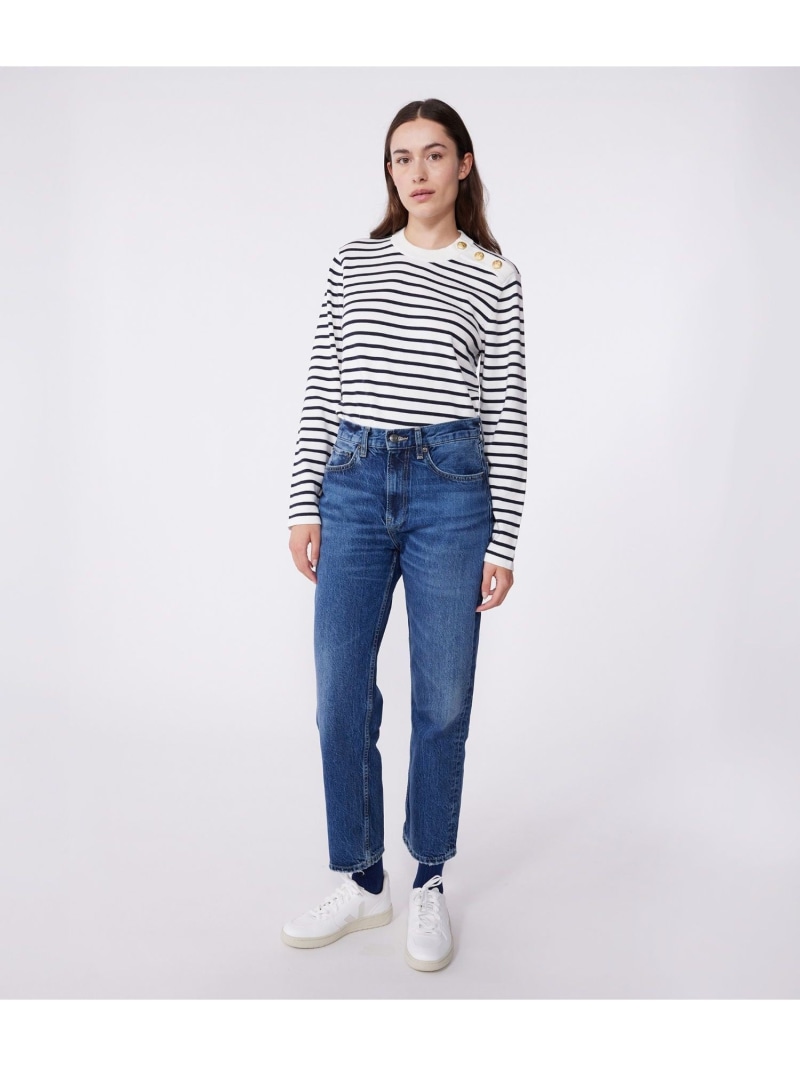 ニットプルオーバー PETIT BATEAU プチバトー トップス ニット ホワイト【送料無料】[ Fashion]