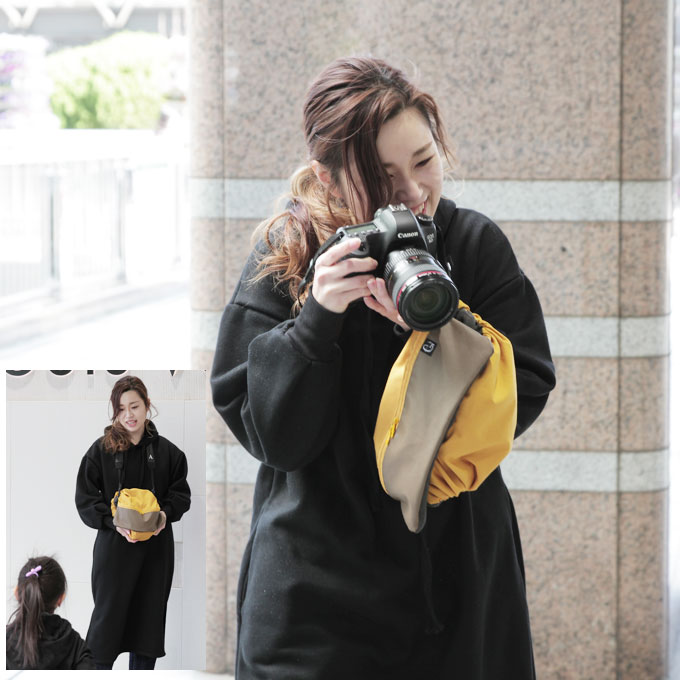 楽天市場 カメララップ レンズを付けたまま一眼レフを収納 持ち運び カメラバッグ Cab ネコポス不可 ママ ベビーのお店 ファムベリー