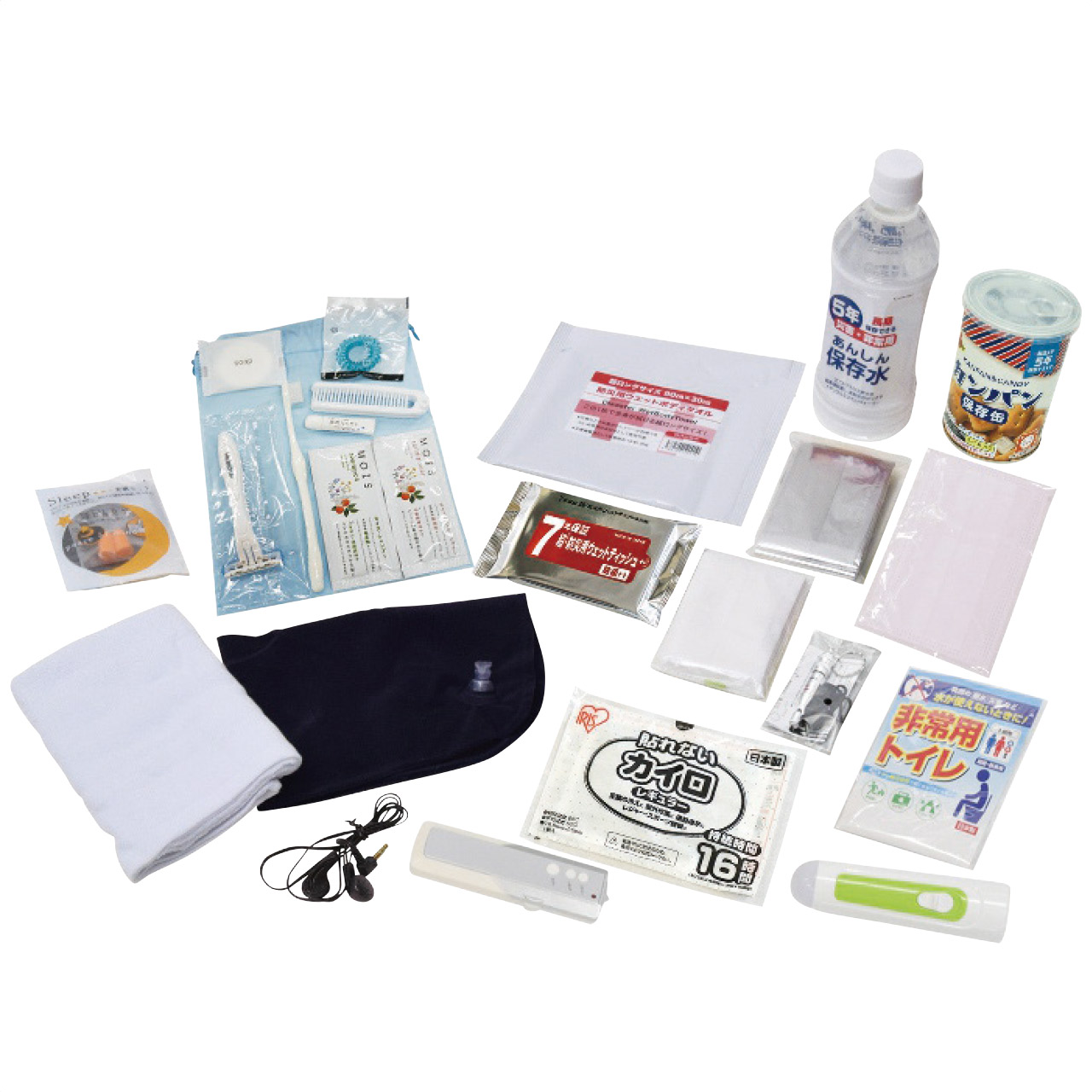 帰宅困難者支援23点セット KS26-23 1311-042 防災グッズ 防災セット 非常用持ち出し袋 防災バッグ 避難セット 災害グッズ 防災 携帯用 持出袋 オフィス 食品 乾パン 備蓄 地震 災害 防災用品 内祝い 景品 記念品 ノベルティ ギフト 贈り物 【送料無料】
