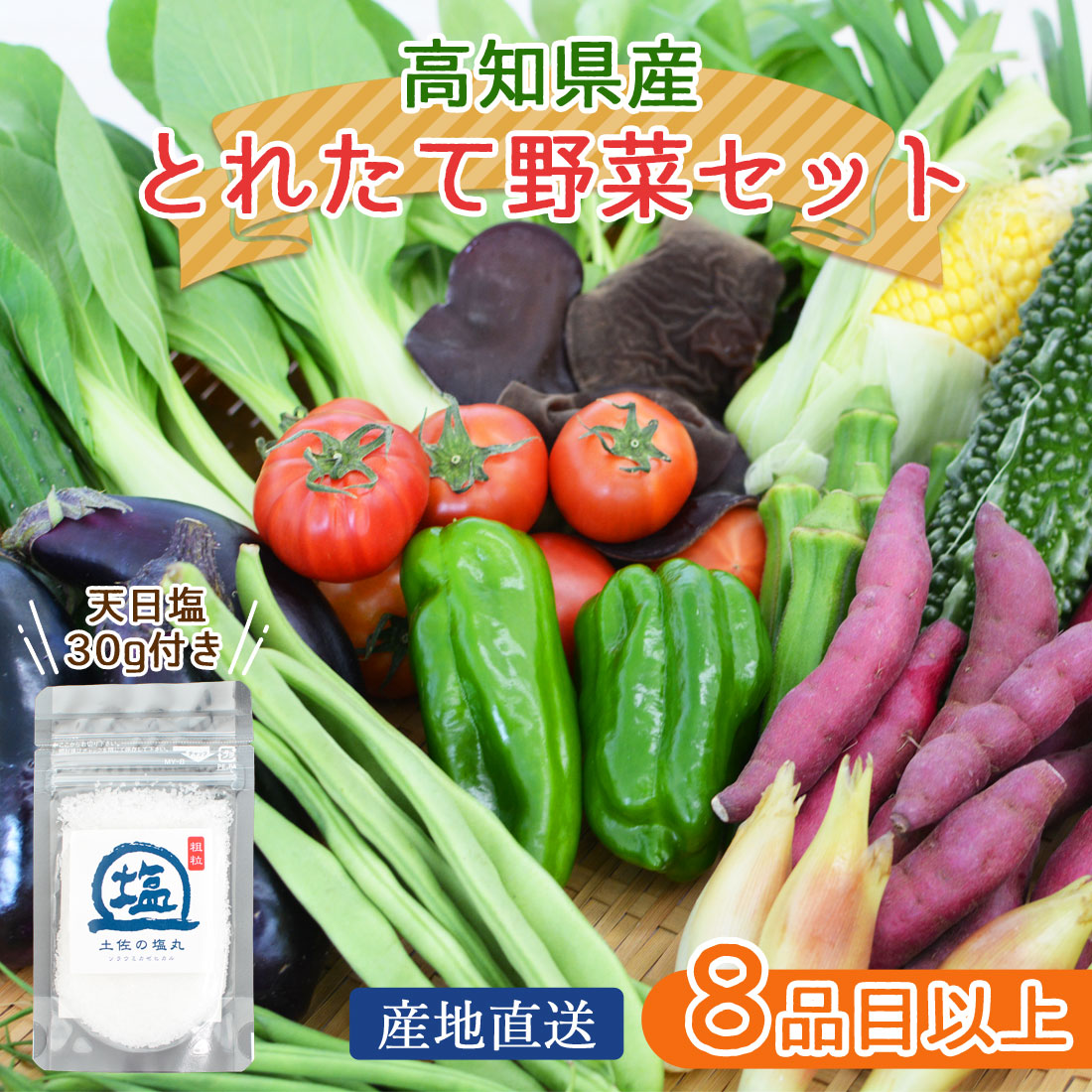 農家直送。。。新鮮な野菜・果物セット JAおおいがわ>まんさいかん 旬の野菜セット(送料・クール便代込