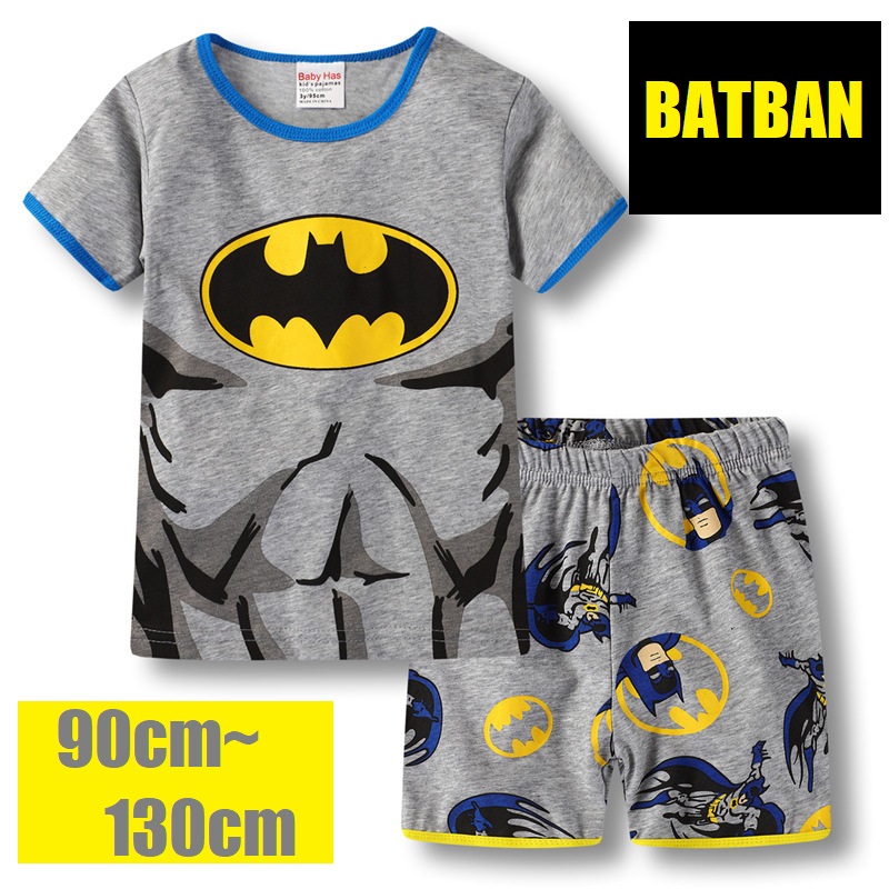 大人気　男の子　キッズ　半袖　バットマンプリントパジャマセット画像