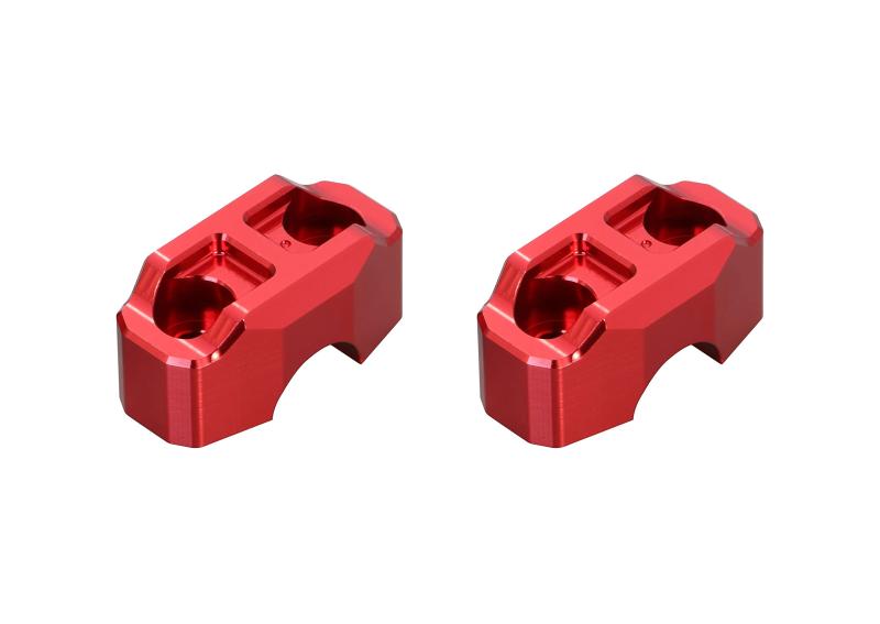キタコ(KITACO) ハンドルアッパーホルダー タイプ3 (レッド) 汎用(φ22.2ハンドル用) モンキー125 ダックス125 グロム CT125ハンターカブ PCX125 CL250 GB350/S等 561-9000320