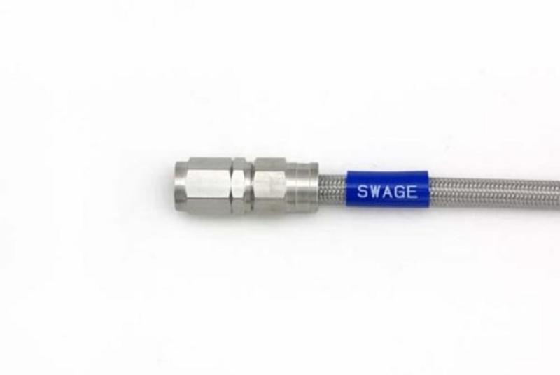 SWAGE LINE(スウェッジライン) イージーオーダーブレーキホース 汎用ホース ストレートフィッティング ステンレス クリアホース 1100mm STK-1010M-1100