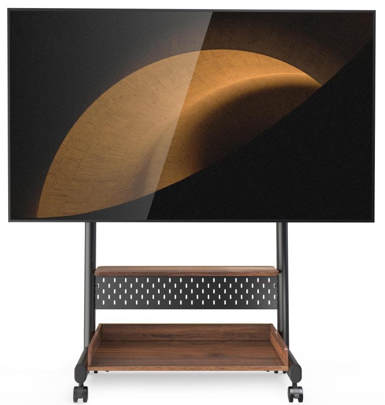 FITUEYES テレビスタンド Kシリーズ テレビ台 マウント付き 40～85インチテレビ対応 耐荷重60kg 有孔ボード付き 高さ調節可能 大容量収納 安定性よい FSC認証木材 取付ビデオ付き ウォールナット