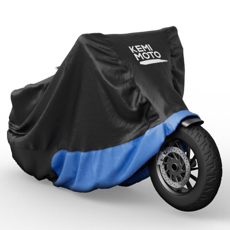 【革新版】KEMIMOTO レブル250/500/1100用 バイクカバー 防水420D厚手 UVカット 紫外線防止 高防風 防埃 防雨 防雪 反射テープ付き 色褪せない 耐用 盗難防止 収納袋付き ホンダのレブル用カバー ブ