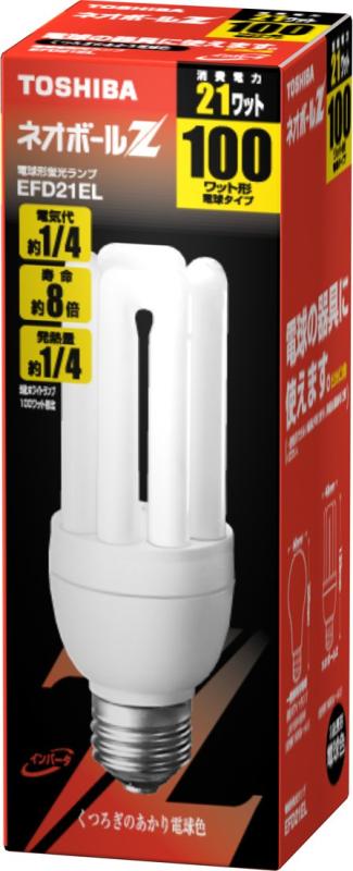楽天市場】【在庫あり】 東芝 EFD21EN 昼白色 100W形ネオボールZ : ルクス