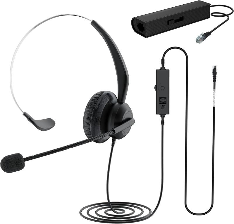 楽天市場】GENETIVE 通話業務用 ヘッドセット 片耳 RJ9 4極4芯