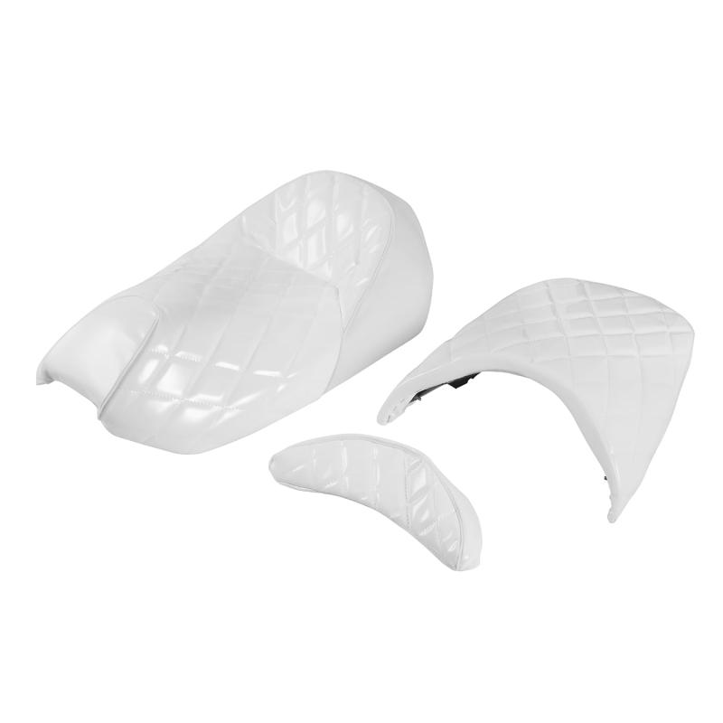 バイクパーツセンター(Bike Parts Center) ベース付エナメルシート ホワイト 白 マジェスティ/C SG03J 303424｜PeTiTe