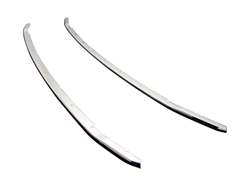 BBRIGHTZ アルファード 20 25 後期 超鏡面ステンレスメッキフロントバンパーモール 2PC Qタイプ 【 FBUM-MOL-006 】 ANH20W ANH25W GGH20W GGH25W ANH20 ANH25 GGH20 GGH25 H