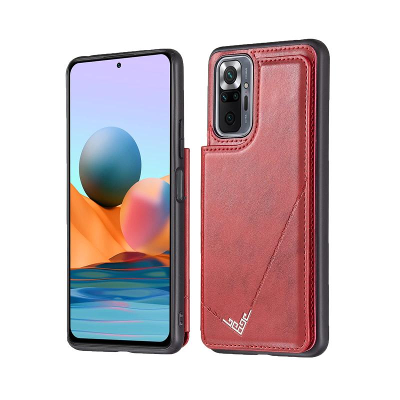 Xinyunew Cover Libro Portafoglio Per Xiaomi Redmi Note 10 Pro, Custodia In Pelle Con Porta Carte E Supporto, Blu