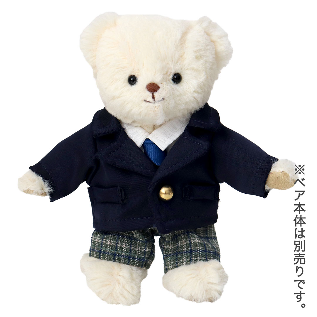 テディベア 制服風 2体セット 楽天市場】5%OFFクーポン☆TBスーツBLK 12cm(4S)ベア用 【※テディベア