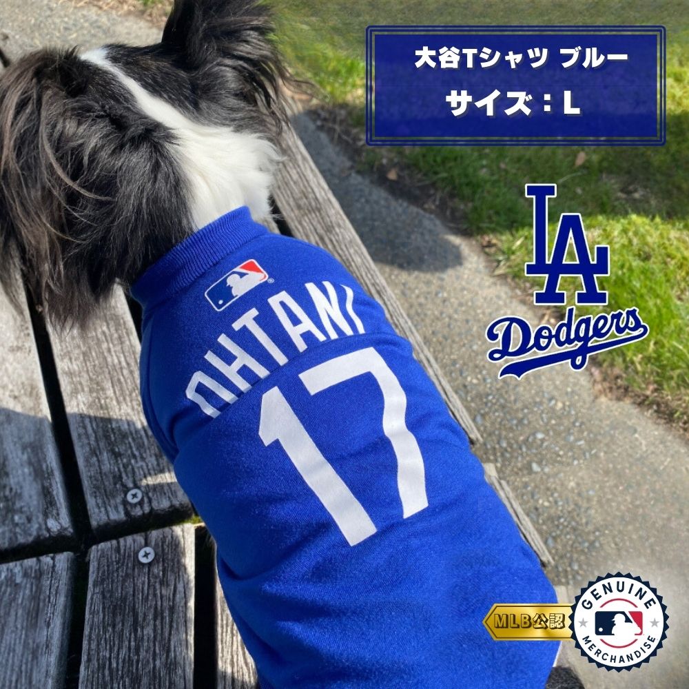 MLB公式 ドジャース 大谷Tシャツ L ブルー ｢ファンタジーワールド｣ 【送料無料(一部地域を除く)】