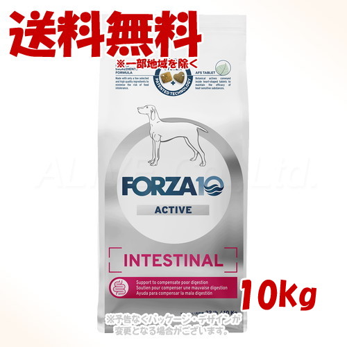 《クーポン券有》FORZA10 飼い犬 インテスティナルアクティブ(胃の腑世話をする) 並み並み 10kg ｢トリッコインターナショナル｣【貨物輸送無料(構成要素一画を除く)】