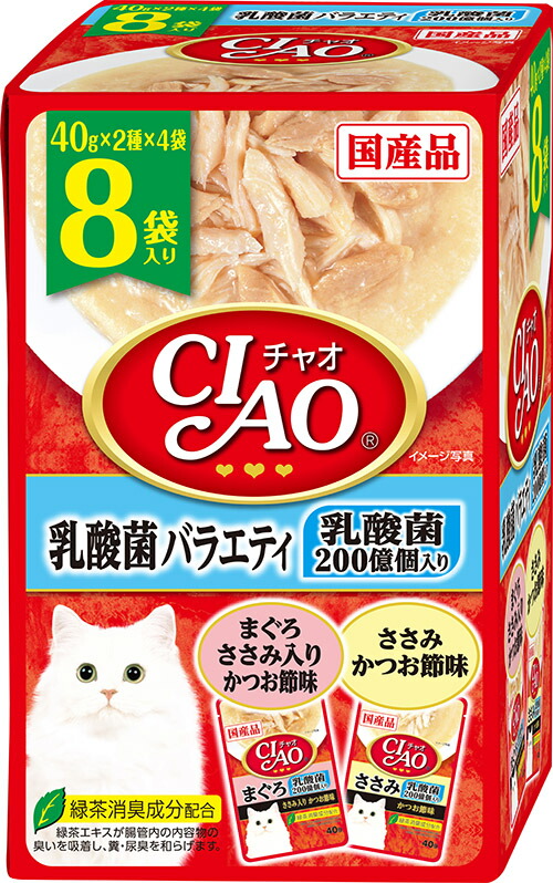 CIAO パウチ 乳酸菌バラエティ 40g×8袋 超目玉