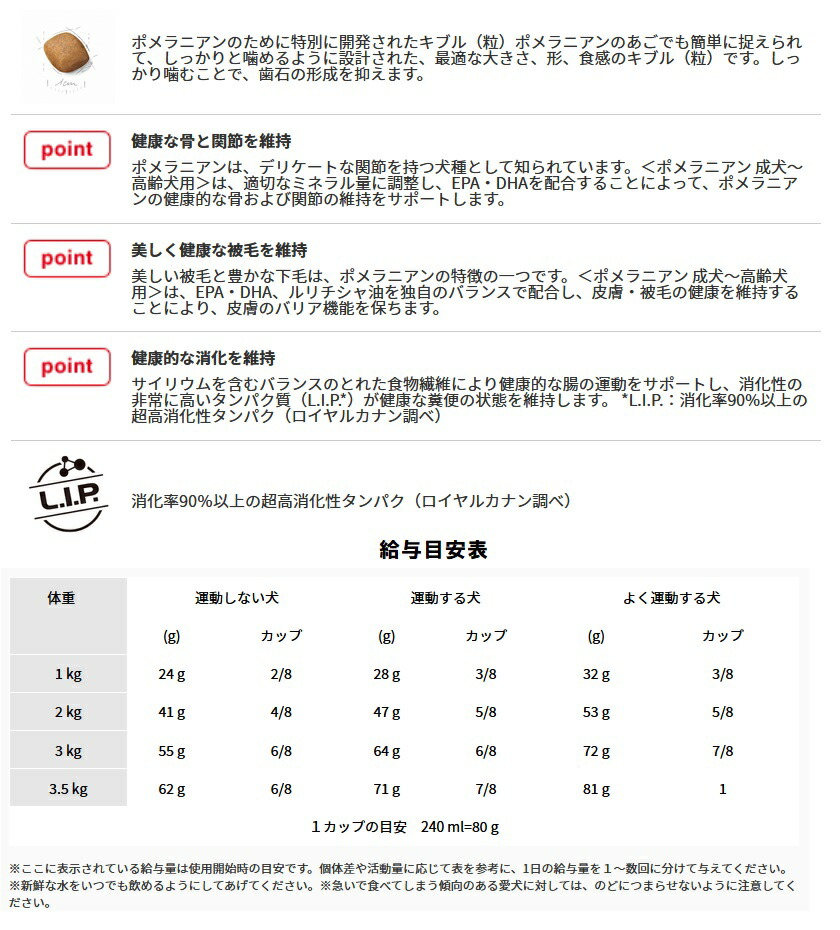 楽天市場】【正規品】ロイヤルカナン ポメラニアン成犬～高齢犬用 生後８ヵ月齢以上 １．５ｋｇ：ペットランド熊取