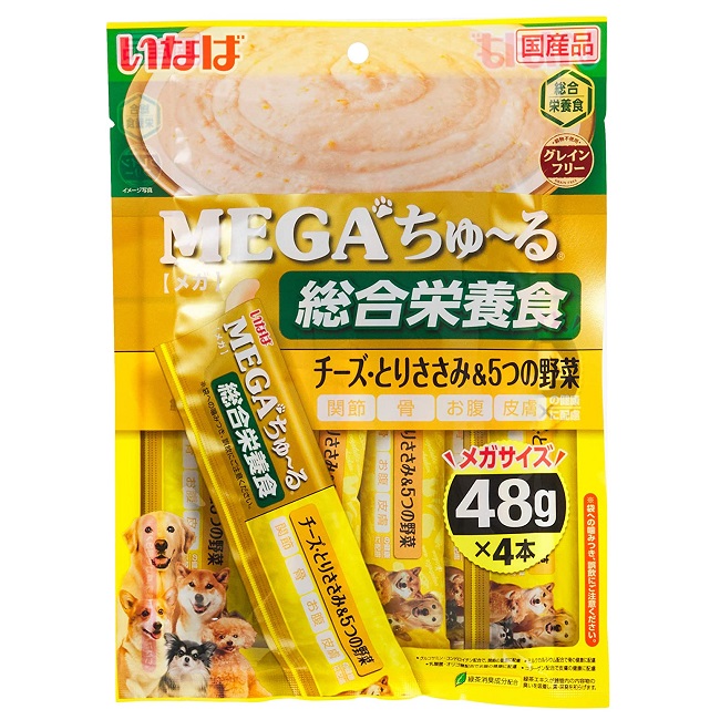 市場 期限近 5つの野菜 チーズ いなば MEGAちゅ〜る とりささみ