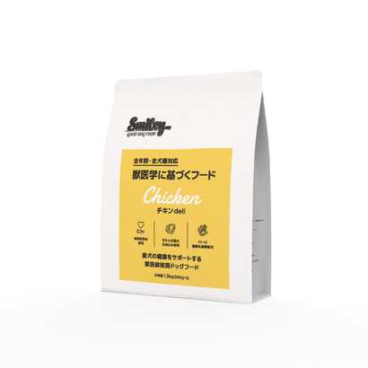 【売上の一部が保護犬へ】Smiley チキンdeli 1.5kg スマイリー ドッグフード ドライ 国産 日本製 ノンオイルコーティング グルテンフリー 低GI オールステージ パピ ーシニア 成犬 一般食 トッピング