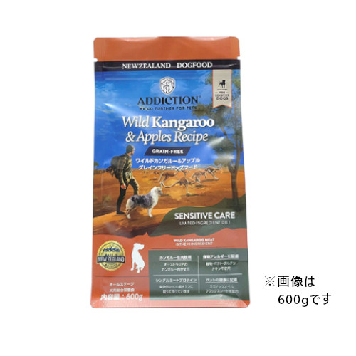 【売上の一部が保護犬へ】アディクション　ワイルドカンガルー&アップル 　グレインフリードッグフード　オールステージ　超小型～大型犬用　ドライフード　9kg