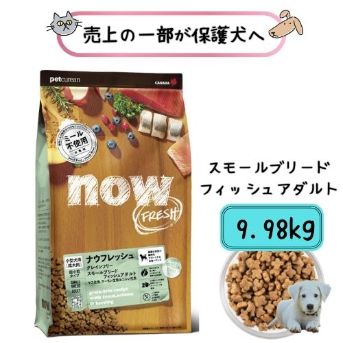 【売り上げ金の構成要素が防御すること犬へ】ナウ生新しい グレインフリー スモールブリード フィッシュアダルト 9.98kg ドッグフード 素っ気ないボンネット 貨物輸送無料 成犬 超小型犬 グルテン無償性 魚 秋味 小型犬 微粒子 犬用 取り入れる栄養素食