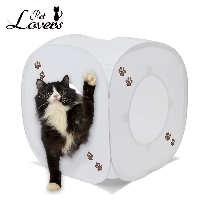 猫壱 キャットプレイキューブ 新版 猫用品 ホワイト
