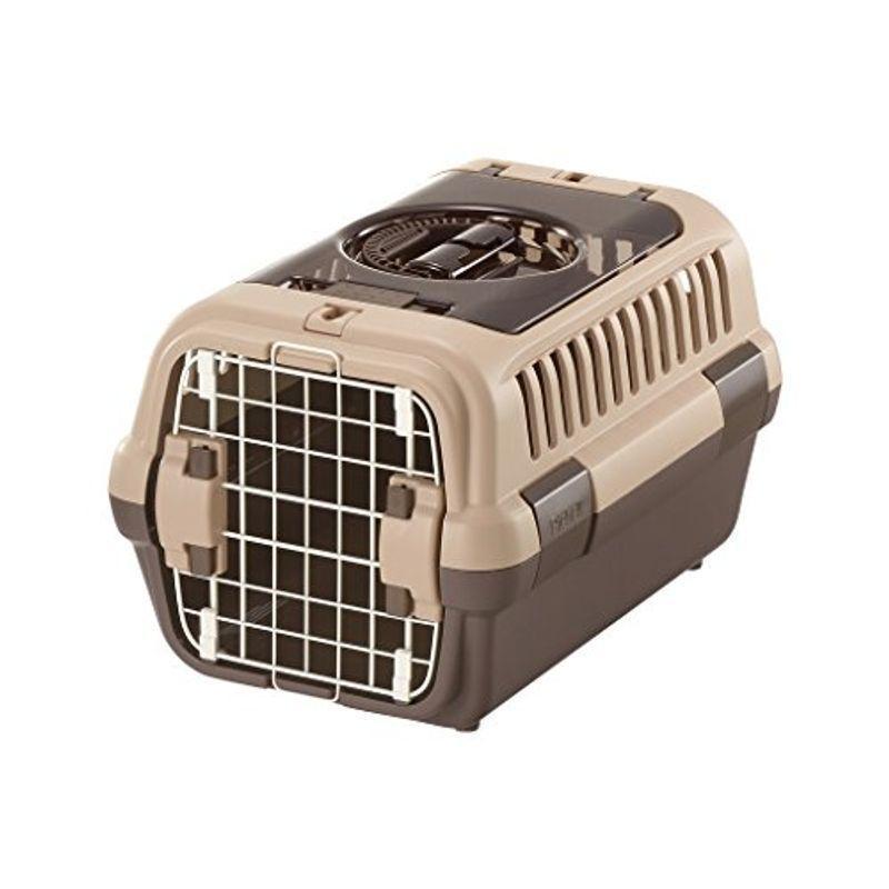 リッチェル キャンピングキャリーダブルドア 超小型犬・猫用 暗然たる赤銅色 S大きさ