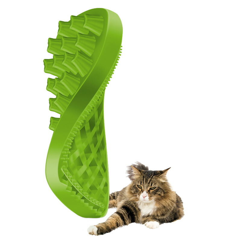 ペットアンドミー ラバーブラシ ソフト 長毛種用 グリーン Rcp Giosenglish Com