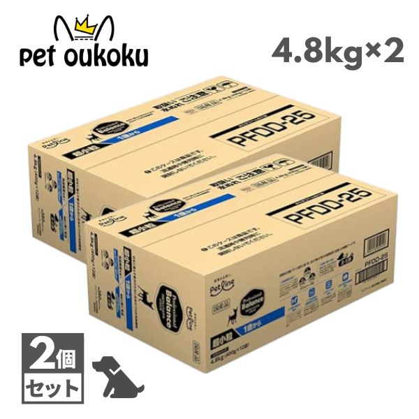 職業的・平衡にする 超素粒子 1歳から成犬用 4.8kg (400g ×12袋) ×2個 犬 国産 ドッグフード 小分け 個荷拵え 国産 組み入れる栄養物食 DHA EPA練り合わせる 小型犬用 愛玩動物生産ライン Professional Balance 4902418059556