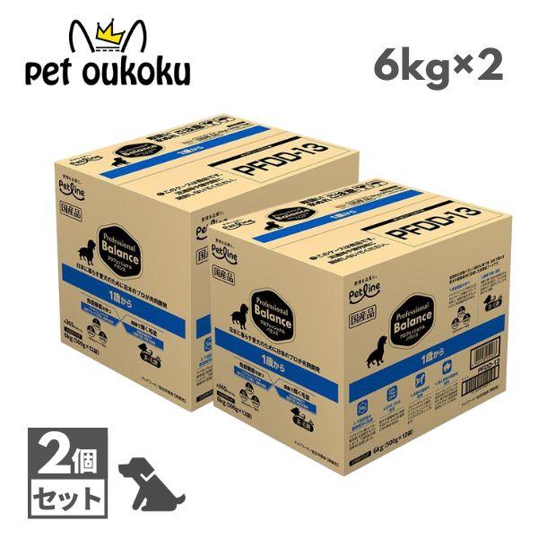 職業的・平衡にする 1歳から成犬用 6kg (500g ×12袋) ×2個  犬 国産 小分け 個荷拵え 組み入れる栄養物食 土手っ腹の思わしい守りつづける 召し使い尿路世話をする DHA EPA練り合わせる 愛玩動物生産ライン Professional Balance 4902418059433